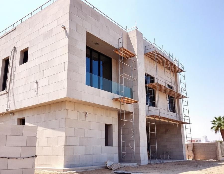 Residential villa under construction