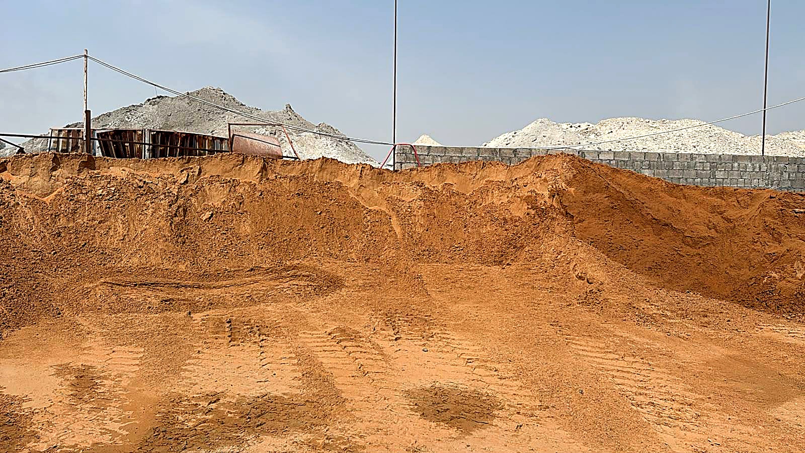 Hubaili sand stockpile